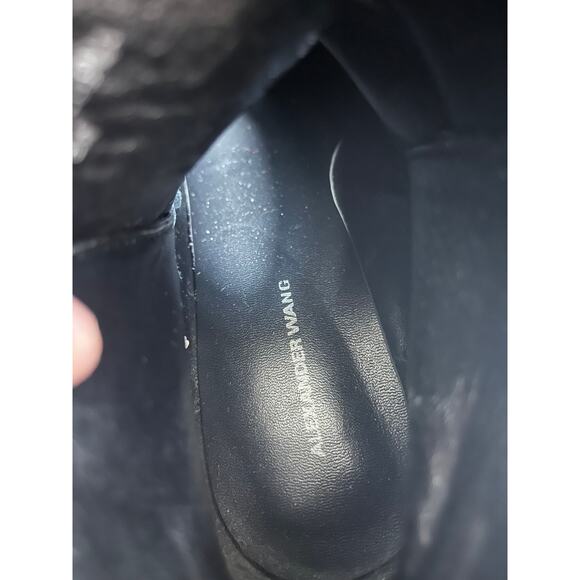 ALEXANDER WANG CLARICE ANKLE BOOTIES BLACK POINTED TOE WOMENS SIZE 8 - Picture 8 of 9